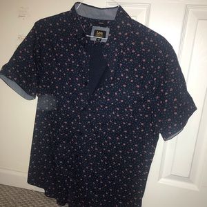 Lee floral short sleeve button down